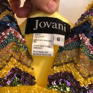 Jovani prom formal pageant dress floor length bead